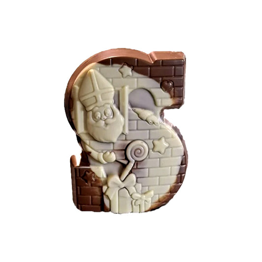 Sint letter “S” 200 gram – Melk Gemarmerd