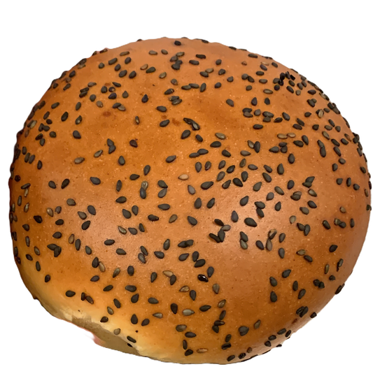 Hamburger-BriocheBol (Zacht kleinbrood) Zwart/Wit 120 grams (30 stuks in krat) - Bakkerij-BO