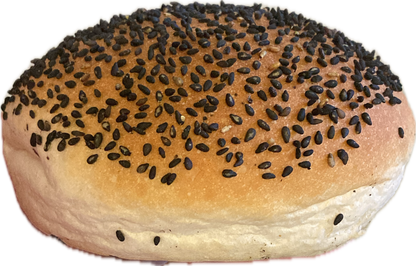 Hamburger-Bol (Zacht kleinbrood) Zwart/Wit 120 grams (30 stuks in krat) - Bakkerij-BO